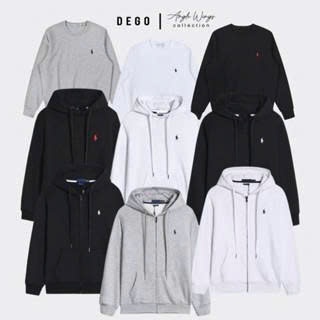 Áo sweater logo ngựa thêu nam nữ khoác nỉ dài tay unisex, Áo swt ngựa thêu nam nữ form rộng JERRY