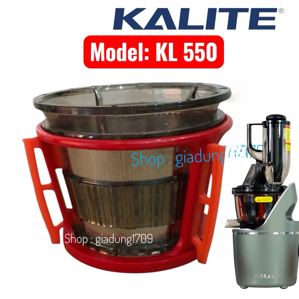phụ kiện máy ép chậm Kalite  KL 550: lưới lọc bã