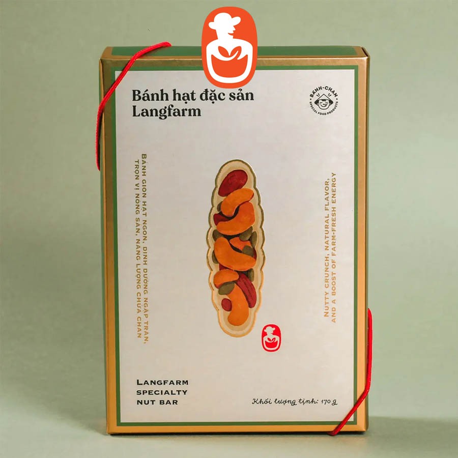 Bánh hạt đặc sản Langfarm Bánh giòn hạt ngon, dinh dưỡng ngập tràn, trọn vị nông sản, năng lượng chứ