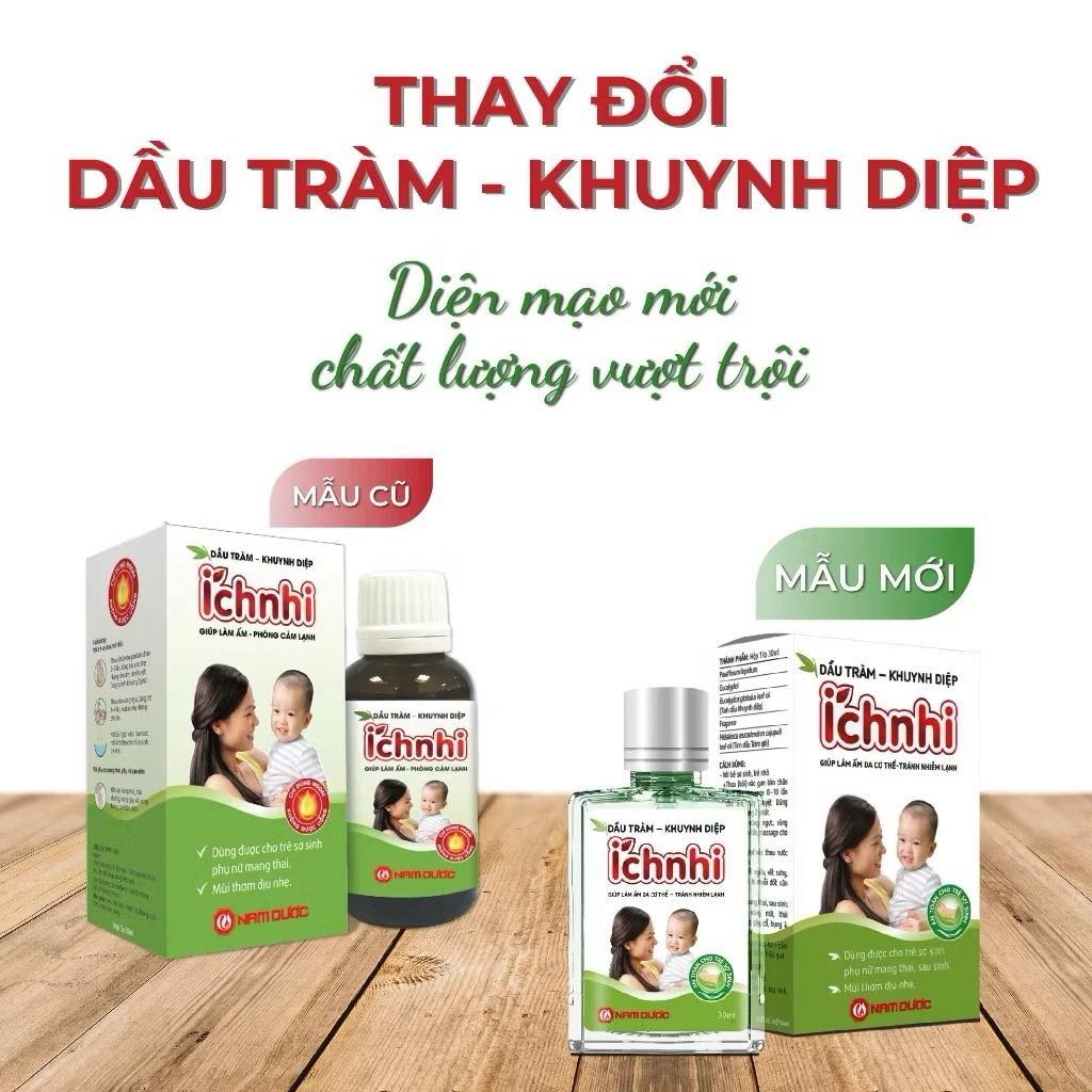 Dầu tràm khuynh diệp Ích Nhi dùng cho em bé sơ sinh và người lớn bôi muỗi đốt, côn trùng cũng như là