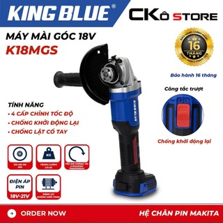 Máy Mài Góc 18V KingBlue K18MGS Động cơ không chổi than