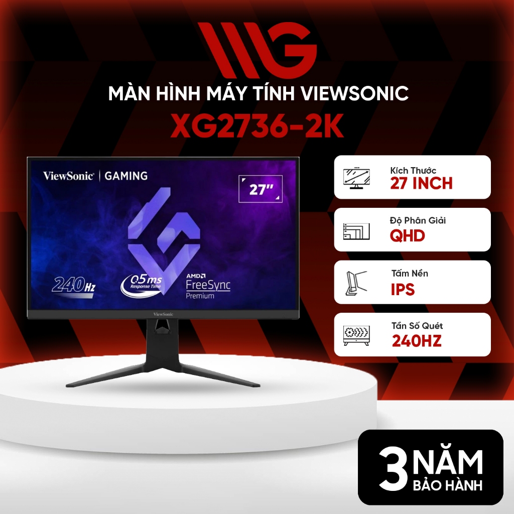 Màn Hình Viewsonic XG2736-2K 27 inch IPS QHD 240Hz 0.5ms HDR10 FreeSync - Chinh Phục Mọi Đấu Trường
