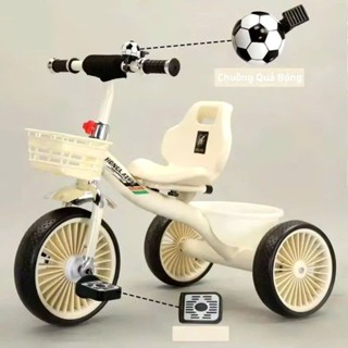  Xe Đạp 3 Bánh Trẻ Em Ghế Ngồi Da S400 Cho Bé 2-7 Tuổi  Có giỏ và hộp đựng đồ  