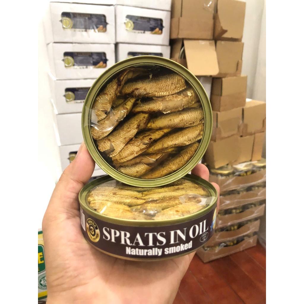 Cá trích ngâm dầu 160g - Cá trích hun khói