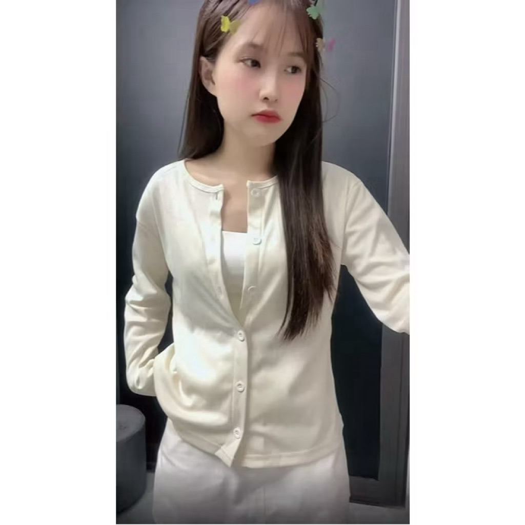 Áo khoác cardigan trơn nhiều màu form vừa - Khoát len tăm mùa thu đông kiểu bánh bèo tiểu thư hotgirl đẹp- AK64 | BigBuy360 - bigbuy360.vn