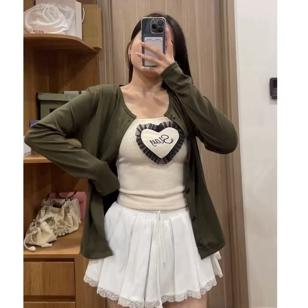 Áo khoác cardigan trơn nhiều màu form vừa - Khoát len tăm mùa thu đông kiểu bánh bèo tiểu thư hotgirl đẹp- AK64 | BigBuy360 - bigbuy360.vn