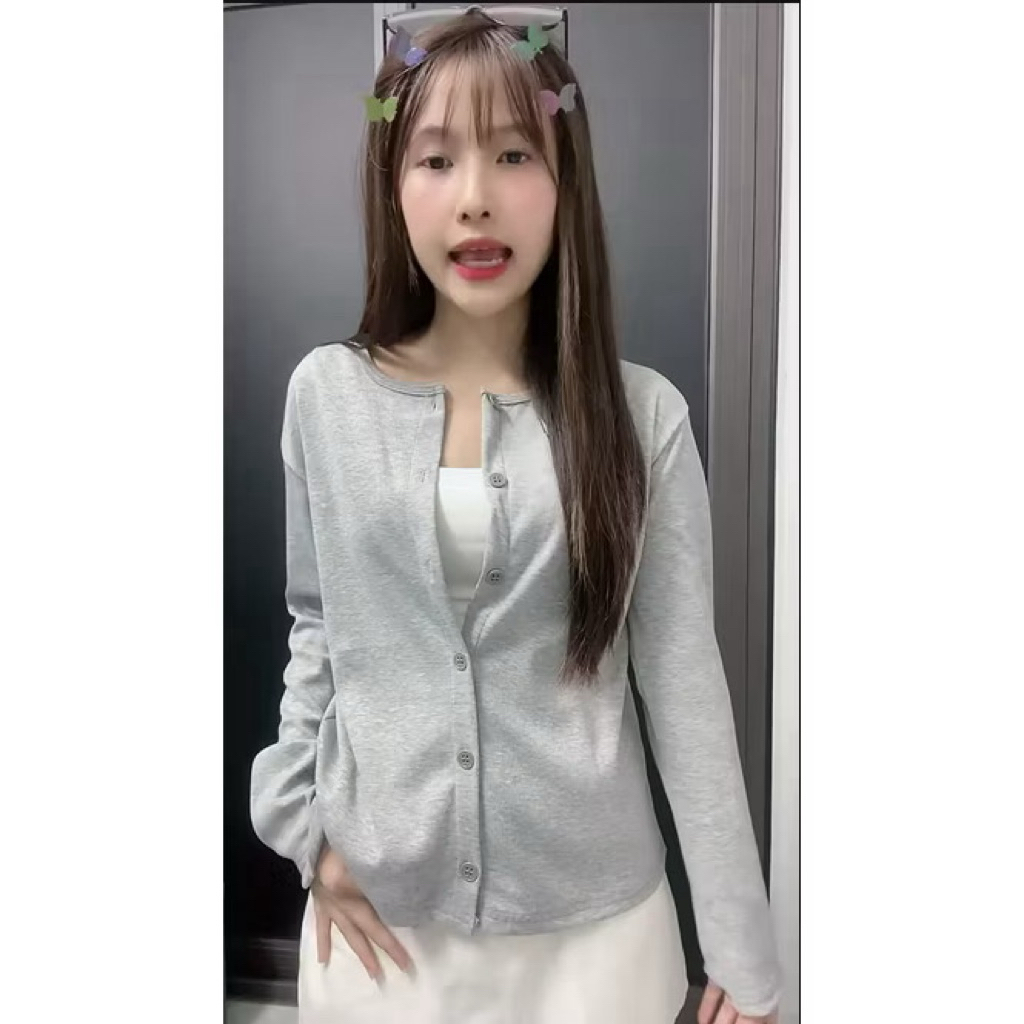 Áo khoác cardigan trơn nhiều màu form vừa - Khoát len tăm mùa thu đông kiểu bánh bèo tiểu thư hotgirl đẹp- AK64 | BigBuy360 - bigbuy360.vn