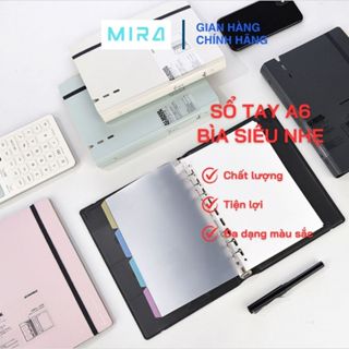 Sổ Tay Lá Rời Bìa Siêu Nhẹ Khổ A6 Sworld ST6092 - Gáy Còng, Bìa Cứng, Có Thun Cài Tiện Lợi