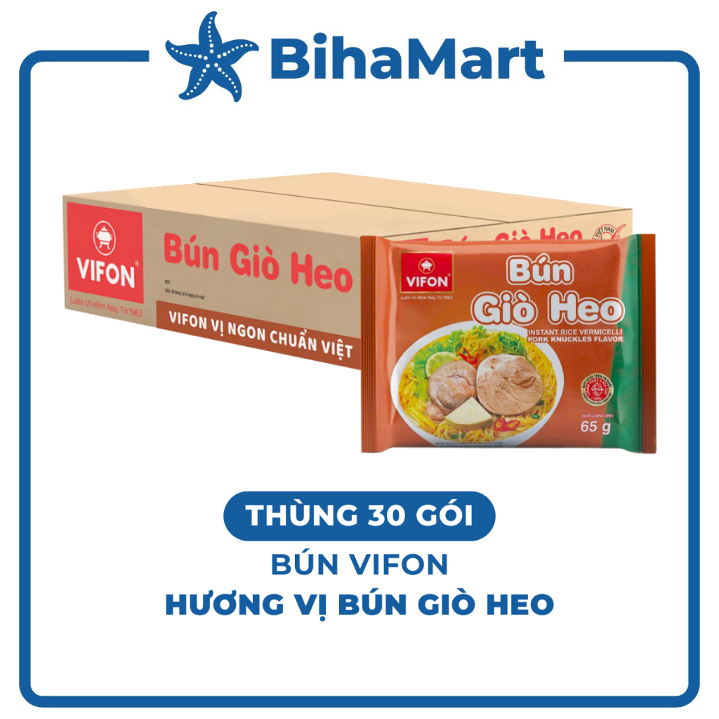 [THÙNG30GÓI]- VIFON - Bún Vifon hương vị Bún giò heo, Bún giò heo Vifon Bún giò heo, Bún giò ăn liền