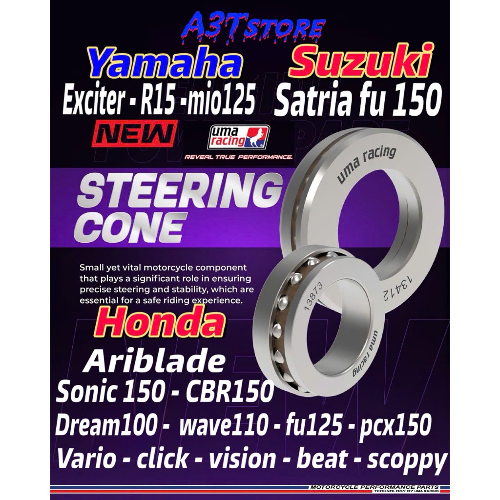 CHÉN CỔ VÒNG BI ĐẠN XE MÁY HON,DA 02SC0003  -YAMA,HA 02SC0001 -SUZUK.I 02SC0004 uma racing tproracin