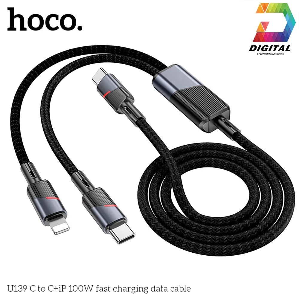 Cáp Sạc Nhanh 100W 2 Cổng Hoco U139 ( Type C to Type C / Light ) (An Store cần Thơ)