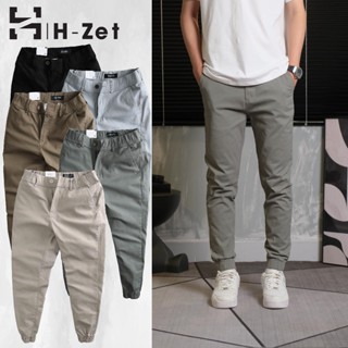 Quần jogger kaki nam H-ZET vải kaki cotton mềm mịn, lưng thun co giãn tiện lợi - JGKK02