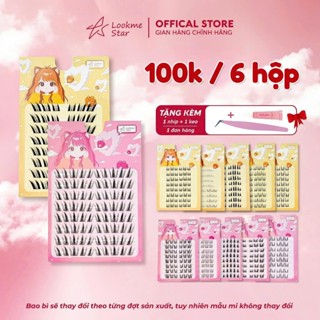 Lông Mi Giả KHÔNG sẵn keo Lookme Star (mua 6 hộp tặng nhíp + keo)