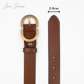 Aaa Jeans - Dây Nịt Nữ Da Thật Khóa Tròn Cách Điệu