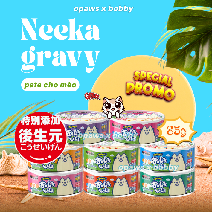Pate Neeka combo 10 lon pate cho chó mèo - Lon 85g