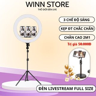  Đèn Livestream Kẹp Điện Thoại – Size 26 33 36 45 54cm 3 Chế Độ Sáng Chân 2m1 Hỗ Trợ Makeup Chụp Hình Bán Hàng Online 