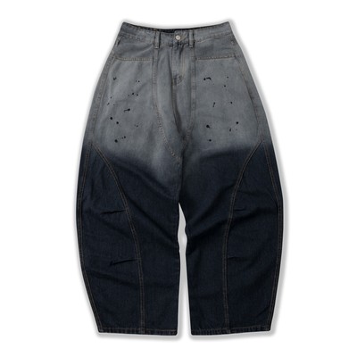 Quần Jean Ống Cong Phối Màu Form Rộng NEWSEVEN NQD.439