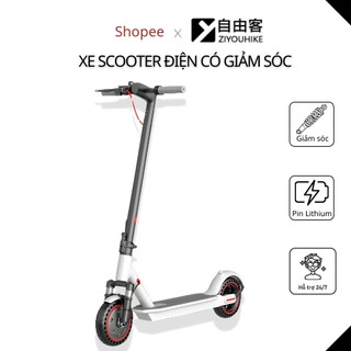  Xe scooter điện gấp gọn M365 cao cấp có giảm sóc bánh lớn 8.5inch pin Lithium bền bỉ 20km lần sạc tải trọng 130kg 
