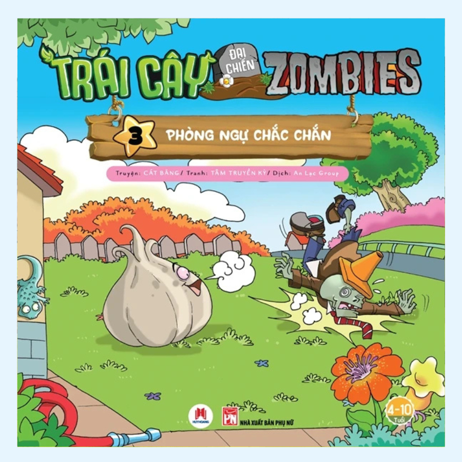Sách - Trái Cây Đại Chiến Zombies - Tập 3 Phòng Ngự Chắc Chắn (HHB)