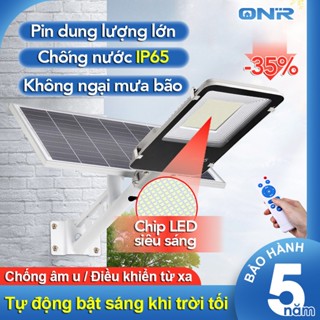 Đèn Năng Lượng Mặt Trời Sân Vườn ONR, Liền Thể 500W, Cảm Biến Chuyển Động, BH 12 Tháng