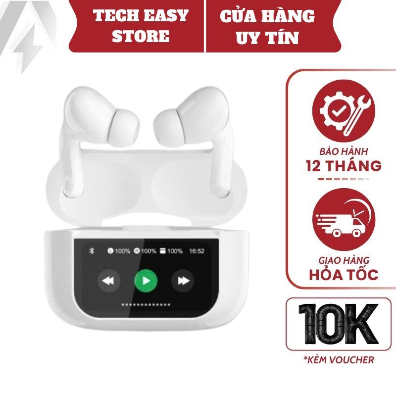 Tai Nghe Bluetooth A9 Pro Full Chức Năng, Chống Ồn ANC/ENC, Định Vị, Đổi Tên, Đàm Thoại, Bảo Hành 1 Đổi 1