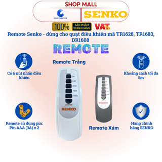 [HỎA TỐC] Remote điều khiển dành cho quạt điều khiển Senko TR1628 - TR1683 - DR1608 - 100% chính hãng
