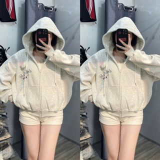 Áo khoác nỉ CHỮ THÊU hoodie tặng kèm mèo baby chữ thêu fom boxy chất liệu nỉ tầu, hotrend PRETTYSTORE