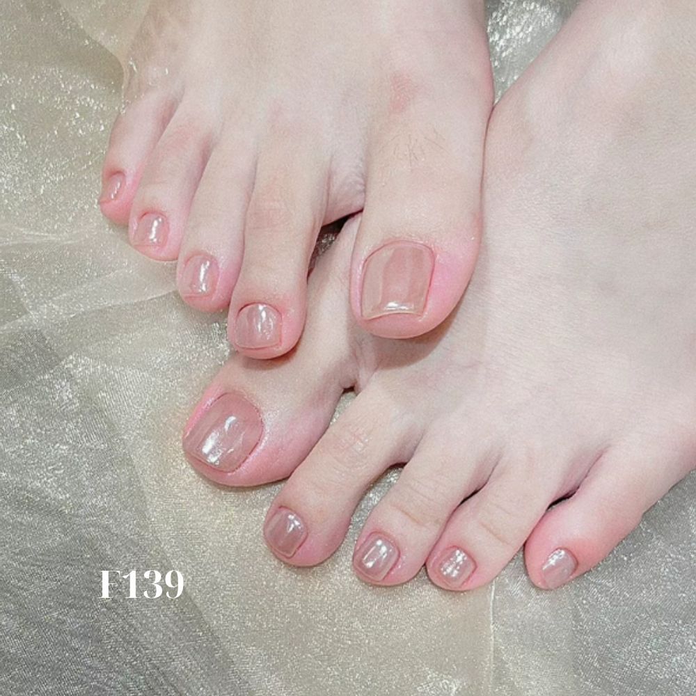 Ảnh 10 của Móng chân giả BEABIAI Nail box kèm keo gắn, thiết kế trơn, đính đá sang trọng