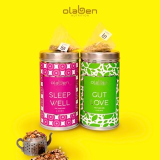 Combo Tiện Lợi Tea Newbie Bundle (1 Hộp Trà Gut Love Tea 60g Và 1 Trà Hộp Sleep Well Tea 60gr) - by OLABEN NUTRITION