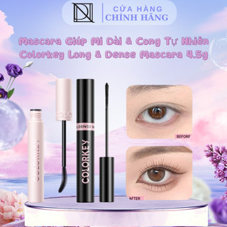  Mascara COLORKEY Hỗ Trợ Giúp Mi Dài Và Tơi Không Lem Trôi Long & Dense Mascara 4.5g 