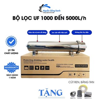 Màng Siêu Lọc UF Công Suất 1000 2000L 3000L Và 5000 L/H - Lõi Lọc PVDF Lọc Nước Sinh Hoạt Đầu Nguồn