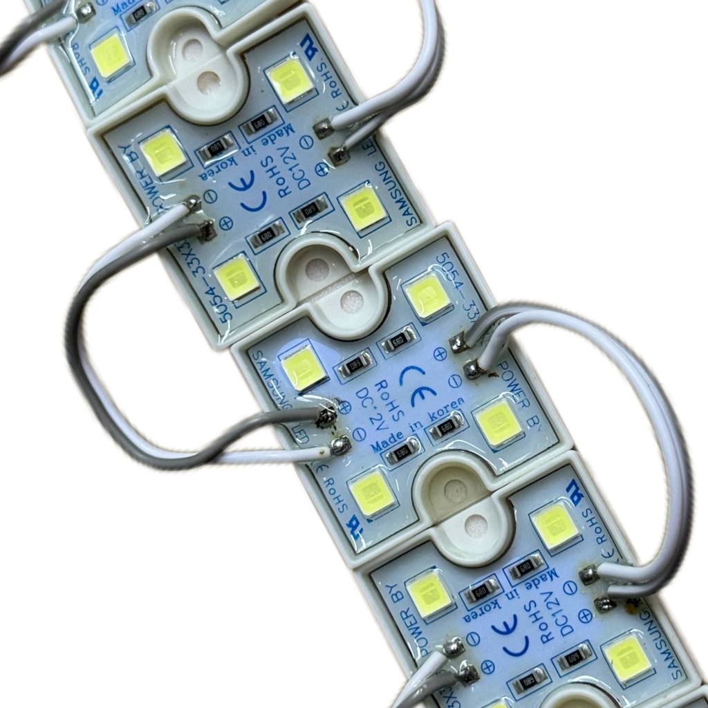 Đèn Led hắt 4 mắt 5054 (20 bóng/ 1 dây led) | Điện 12V