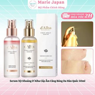  Serum Xịt Khoáng D’Alba First Spray Nấm Truffle Dưỡng Da Căng Bóng Trắng Sáng Hàn Quốc 