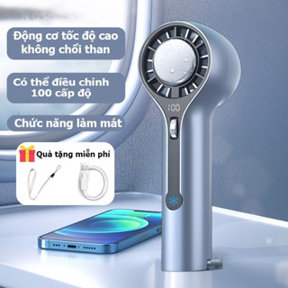  quạt sò lạnh quạt mini có sò lạnh Quạt Làm Mát Bán Dẫn 5000mAh máy quạt cầm tay Sạc USB Có thể điều chỉnh 100 cấp độ 