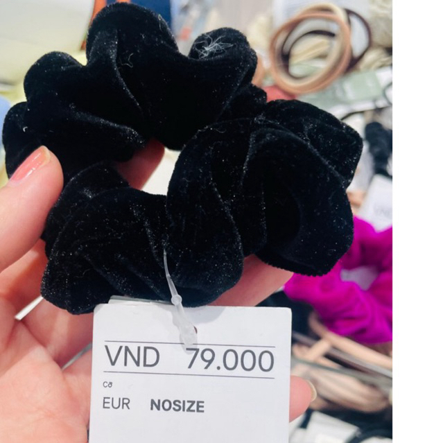 sale🔥dây cột tóc h&m nhung đen hàng cao cấp