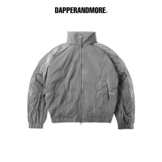  Áo Khoác Gió DAPPERANDMORE Hood Panelled Jacket Vải Dù 2 Lớp Phối Line Rã May Kèm Dây Rút Tay Áo - Grey 