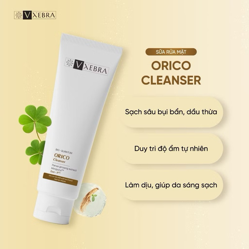 Sữa rửa mặt Orico, mang lại làn da tự nhiên, loại bỏ các bụi bẩn, 100% Organic