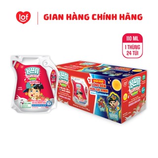Sữa chua uống KUN vị dâu thùng 24 túi x 110ml