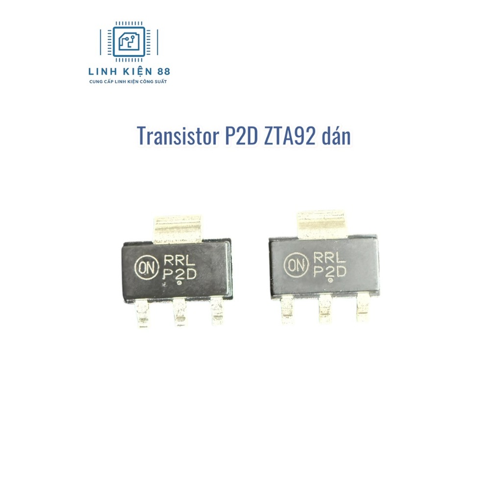 10 con Transistor PZTA92 A92 P2D 2D dán Sop-223 mới chính hãng ON