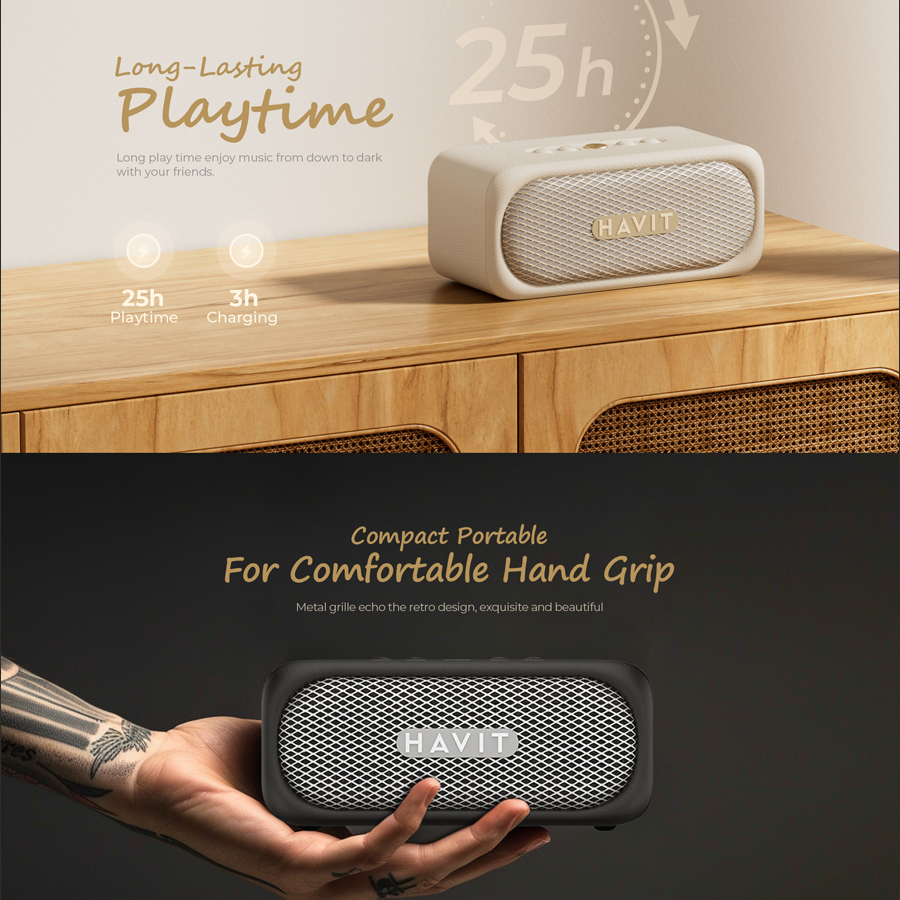 Loa Bluetooth HAVIT SK905BT, BT 5.3, Công Suất 20W, Kháng IPX7, Kết Nối Dual, Nghe Nhạc Đến 25H - Hàng Chính Hãng | BigBuy360 - bigbuy360.vn