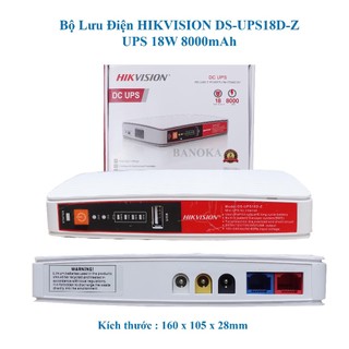 Bộ Lưu Điện HIKVISION DS-UPS18D-Z Chính Hãng | UPS 18W 8000mAh cho Camera, Router, SmartHome