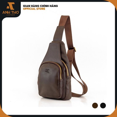 Túi đeo chéo da bò M2CB-05, da bò thật nguyên tấm cao cấp, bảo hành 03 năm, dây đeo êm ái, Anh Tho Leather