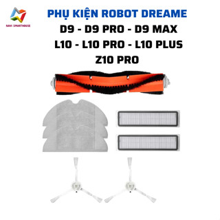 Phụ kiện robot hút bụi Dreame D9, D9 Pro, D9 Max, L10 Pro khăn, lọc hepa, chổi cạnh, chổi chính