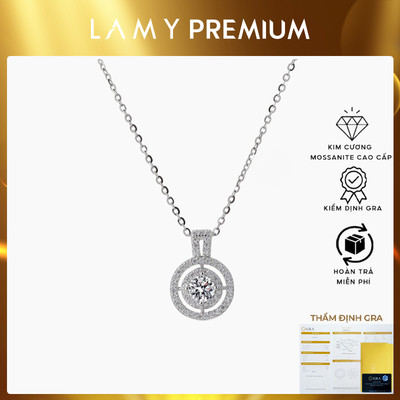Dây chuyền LAMY Kim Cương Moissanite kiểm định GRA DN003