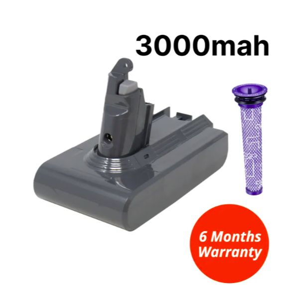 (mẫu mới) Pin Dyson V6 dung lượng 3000mah - Hàng mới