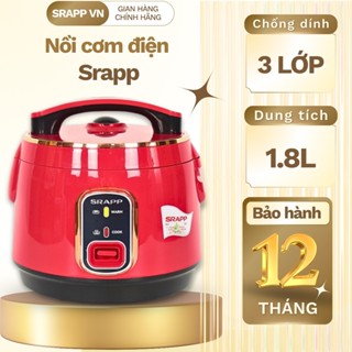 Nồi cơm điện SRAPP dung tích 1.2L-1.8L, nồi cơm thế hệ mới thiết kế sang trọng, chống dính cực tốt