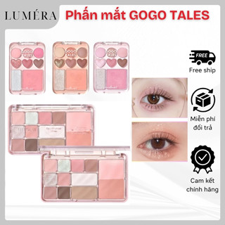   GOGO TALES  Phấn mắt Gogotales 12 ô 9 ô phấn mắt má kèm tạo khối 4in1 nhũ trang điểm xinh nhiều mẫu 