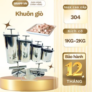 Khuôn làm giò xào inox 0,5kg & 1kg ,2kg, 3kg dụng cụ làm giò chả tết cổ truyền