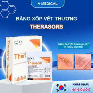  Băng xốp vết thương Therasorb - Băng gạc thấm hút dịch vết thương ngăn ngừa nhiễm khuẩn 