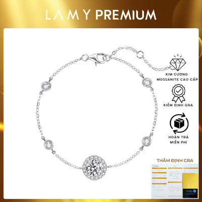 Vòng tay LAMY Kim Cương Moissanite Eternal Beauty - Kiểm Định GRA DB006